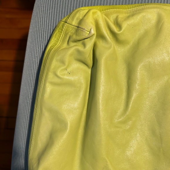 Vintage Rudsak leather tote bag in bright green - Picture 6 of 14